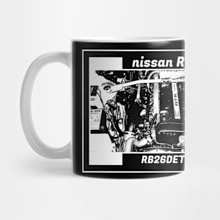 NISSAN SKYLINE GT-R R33 ENGINE (Black Version) Mug